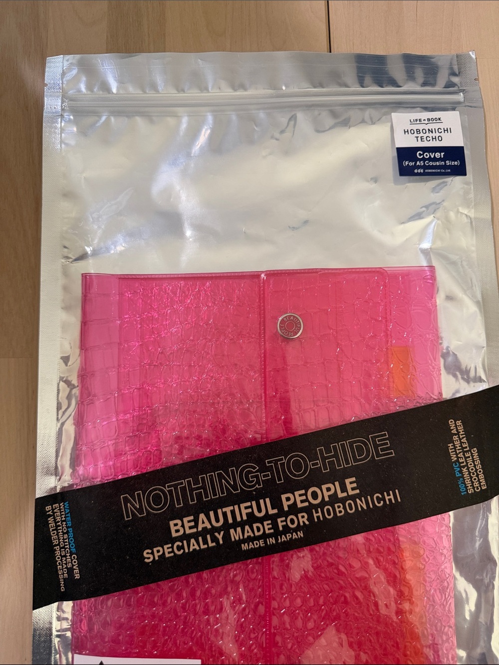 Hobonichi Beautiful People A5 Cover in Pink - Picture 2 of 3